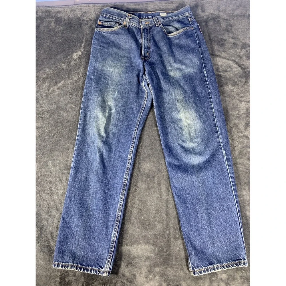 Vintage Levi's 550 Relaxed Fit Tapered Leg Jeans Men 31x29 Blue‎ Denim USA Made